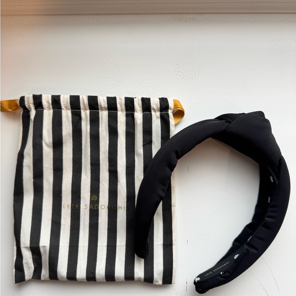 Lele Sadoughi black headband